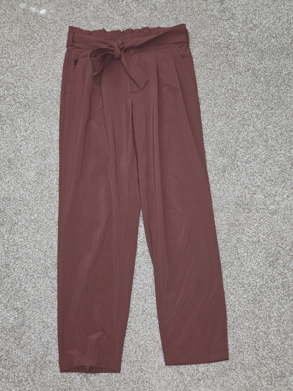Athleta Wide-Leg Skyline Pants in Deep Rust